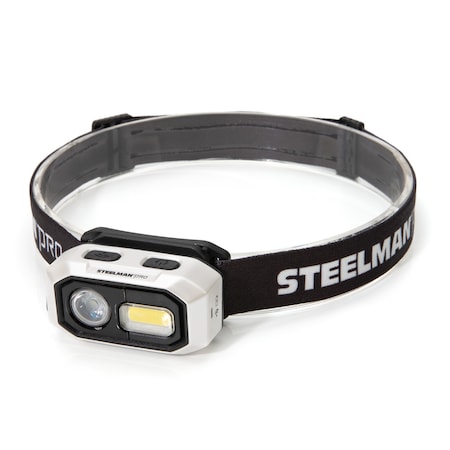 Steelman 300 Lumen Motion-activated LED Rechargeable Headlamp 60739